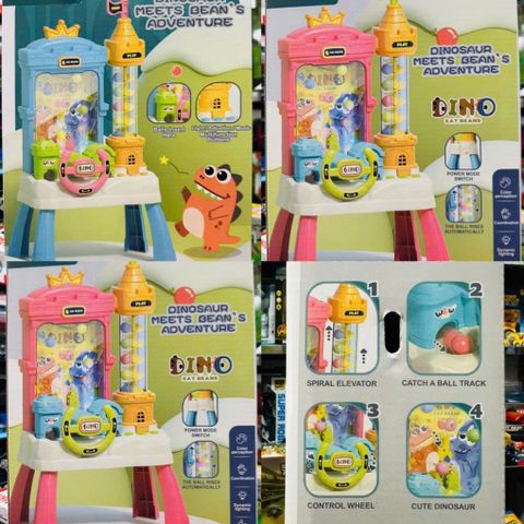 Đồ chơi máy khủng long bắn bóng 2203 Dinosaur Meets Bean's Adventure dành cho trẻ em từ 3 tuổi giao màu ngẫu nhiên 