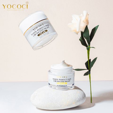 Bộ 2 Sản Phẩm Chăm Sóc Da Mặt Yococi - Kem Dưỡng Trắng 20g và Sữa Rửa Mặt 100g Giảm Mụn, Mờ Thâm, Dưỡng Sáng Da tự nhiên