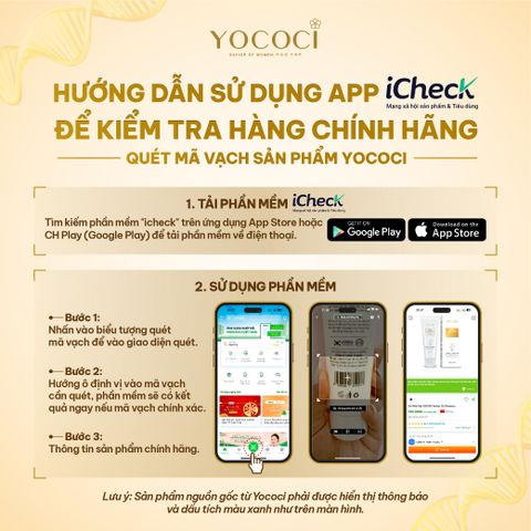 Bộ 2 Sản Phẩm Chăm Sóc Da Mặt Yococi - Kem Dưỡng Trắng 20g và Sữa Rửa Mặt 100g Giảm Mụn, Mờ Thâm, Dưỡng Sáng Da tự nhiên