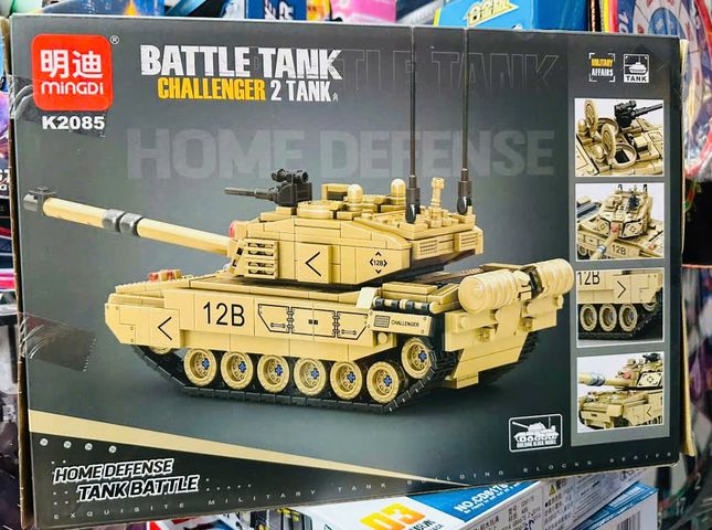 Bộ lắp ráp mô hình xe tăng MINGDI K2085 CHALLENGER 2 TANK BATTLE giúp trẻ phát triển tư duy sáng tạo và khả năng khéo léo