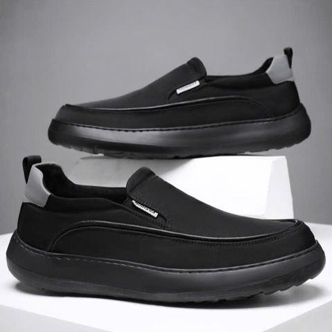 Giày Sneaker Nam Lười Slip-on Đế Bằng Vải Lưới Thoáng Khí Thời Trang, Thiết Kế Độc Đáo, Tiện Lợi, Dễ Phối Đồ 336942