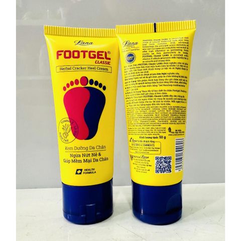 Kem Dưỡng Da Chân Footgel Classic Lana 50g - Chống Nứt Nẻ, Dưỡng Ẩm, Giúp Da Mềm Mại và Khỏe Đẹp Tự Nhiên