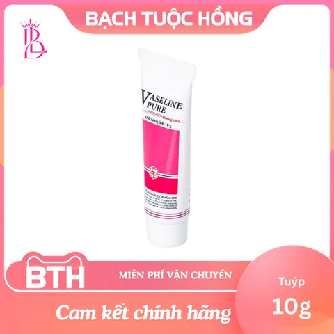 Vaseline PURE OPC Hương Dâu 10G - Dưỡng Ẩm & Làm Mềm Môi - Kem Dưỡng Da An Toàn Cho Mọi Lứa Tuổi