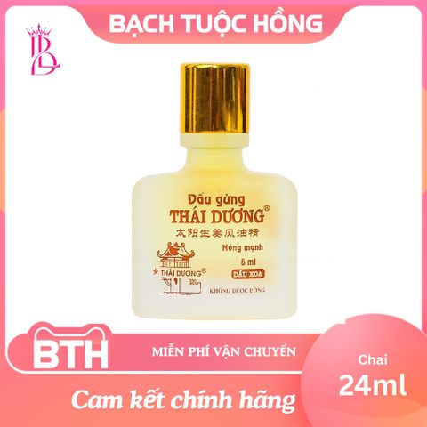 Dầu Gừng Thái Dương Giảm Đau Đầu, Đau Lưng, Đau Dây Thần Kinh - Dạng Xoa (24ml, 6ml)