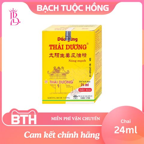 Dầu Gừng Thái Dương Giảm Đau Đầu, Đau Lưng, Đau Dây Thần Kinh - Dạng Xoa (24ml, 6ml)