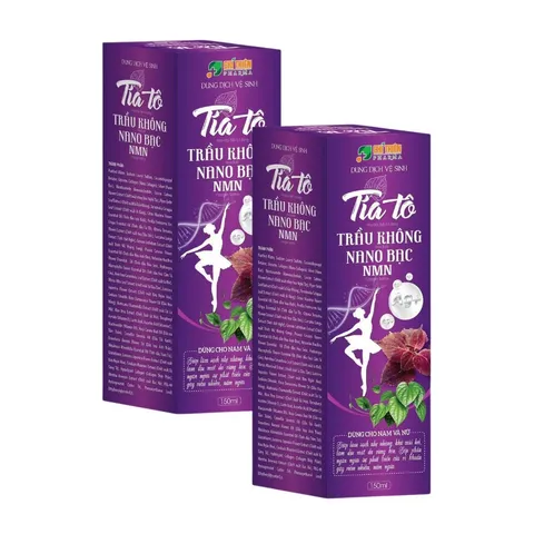 Dung Dịch Vệ Sinh Tía Tô Nano Bạc NMN 150ml - Kháng Khuẩn, Bảo Vệ Vùng Kín, Ngăn Ngừa Viêm Nhiễm, Dành Cho Nam Nữ