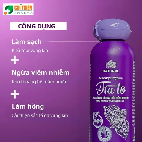 Dung Dịch Vệ Sinh Tía Tô Nano Bạc NMN 150ml - Kháng Khuẩn, Bảo Vệ Vùng Kín, Ngăn Ngừa Viêm Nhiễm, Dành Cho Nam Nữ