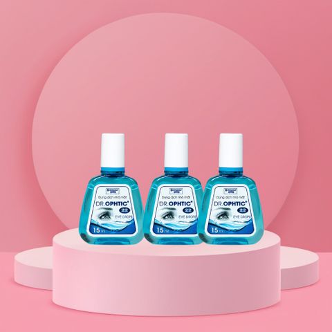 Combo 5 Chai Nước Nhỏ Mắt Dr Ophtic 22 (15ml) - Duy Trì Độ Ẩm Mắt, Làm Dịu Khô Rát, Thân Thiện Với Kính Áp Tròng