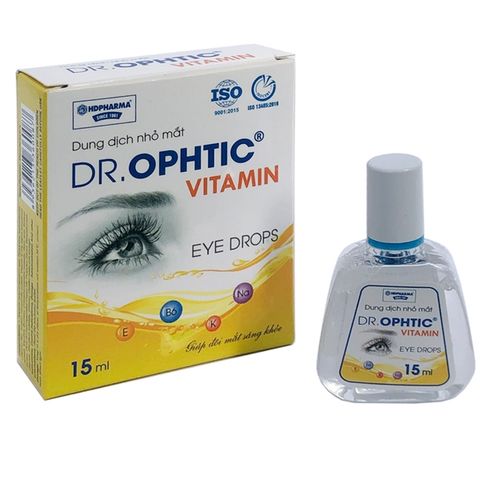 Combo Dung Dịch Nhỏ Mắt Dr.Ophtic Vitamin HD Pharma 15ml & Nước Xịt Lau Kính Shiny - Chăm Sóc Mắt & Làm Sạch Kính Công Nghệ Cao