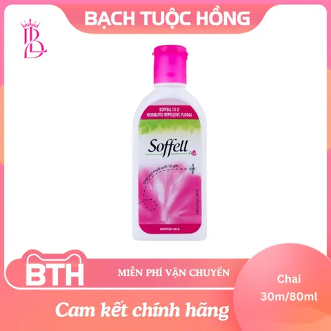 Xịt xua muỗi Soffell hương hoa - Chính hãng, hiệu quả trong 10 giờ, dưỡng ẩm da, an toàn cho mọi người, tiện lợi mang theo