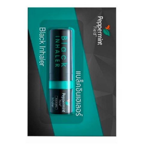 Ống Hít Thông Mũi Đen Peppermint Field Thái Lan - Tinh Dầu Giúp Thông Mũi, Tỉnh Táo, Giảm Say Xe và Đau Đầu 2cc