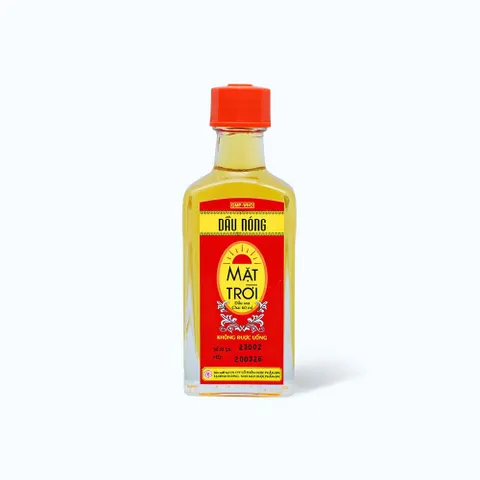 Dầu Nóng Mặt Trời 60ml - Chống Nhức Mỏi, Đau Lưng, Cảm Mạo, Giảm Tê Thấp, Dược Phẩm Chính Hãng