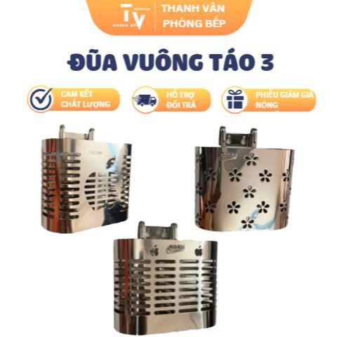 Đũa vuông táo 3 - Dụng cụ bếp inox cao cấp, thiết kế đa năng, tiện lợi cho căn bếp hiện đại (TV1200)