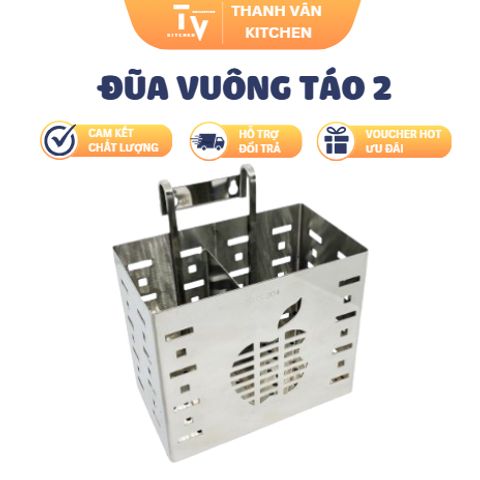 Đũa vuông inox cao cấp - Dụng cụ nhà bếp tiện lợi, thiết kế sang trọng, hỗ trợ nấu ăn dễ dàng và nhanh chóng. (TV1193)