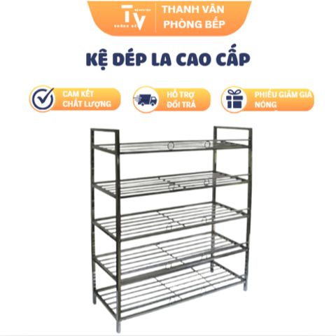 Kệ đựng dép cao cấp inox và nhựa PPB - Giải pháp tiết kiệm không gian cho nhà bếp - Hàng chính hãng TVKITCHEN (TV1157)