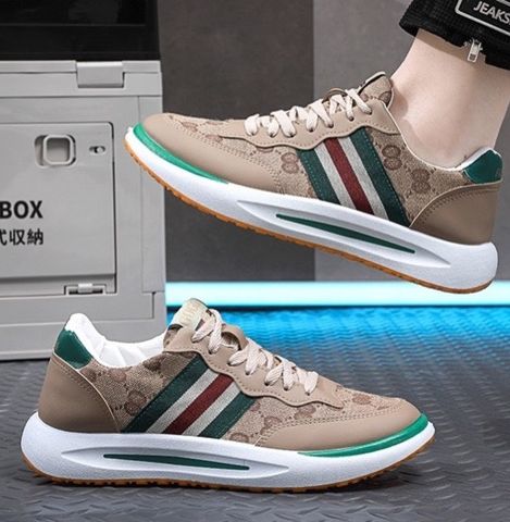 Giày Nam Da PU BX08 Thể Thao Trẻ Trung - Giày Sneakers Năng Động Chất Liệu Mềm Êm Chân, Có 3 Màu sắc Đen, Trắng, Vàng