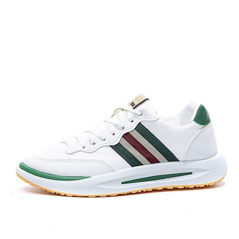 Giày Nam Da PU BX08 Thể Thao Trẻ Trung - Giày Sneakers Năng Động Chất Liệu Mềm Êm Chân, Có 3 Màu sắc Đen, Trắng, Vàng