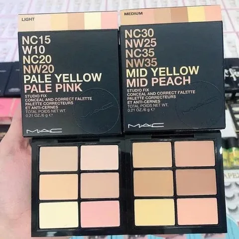 Bảng Che Khuyết Điểm MAC Studio Fix Conceal And Correct Palette 6g - Màu Light, Che Phủ Tốt, Lớp Nền Tự Nhiên, Phù Hợp Mọi Loại Da