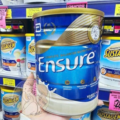 Sữa Bột Ensure Úc Vị Vani 850g - Sản Phẩm Dinh Dưỡng Chất Lượng Cao, Bổ Sung Năng Lượng và Vitamin Cho Người Cao Tuổi và Người Khỏe Mạnh