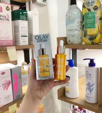 Serum Olay Vitamin C + Peptide 24 Max 2X 40ml - Dưỡng Da Làm Sáng, Cải Thiện Kết Cấu Da, Giảm Nhăn và Tăng Độ Đàn Hồi