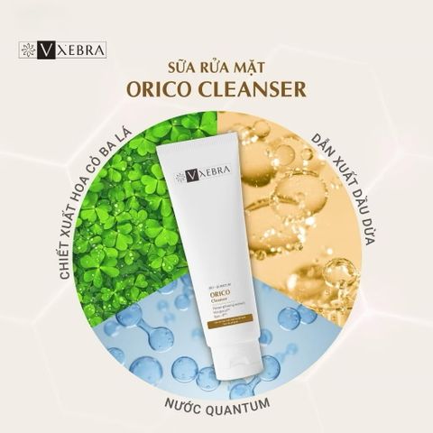 Sữa Rửa Mặt Vxebra Orico 100% Thiên Nhiên - Làm Sạch, Cải Thiện Làn Da, Chứa Chiết Xuất Dầu Dừa và Sâm Triều Tiên