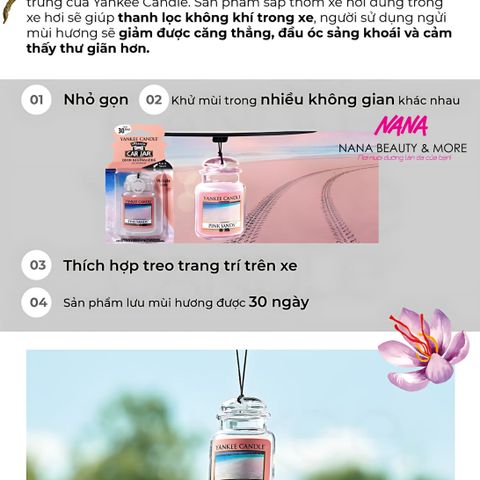 Sáp Thơm Ô Tô Cao Cấp Yankee Candle Car Jar Ultimate 0.96oz - Nước Hoa Khử Mùi Cho Xe Hơi, Hương Thơm Thanh Lịch và Thư Giãn