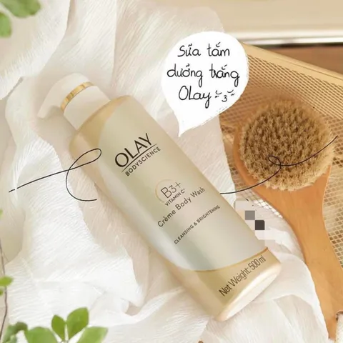 Sữa tắm dưỡng ẩm Olay Body Science B3+ Hyaluronic Acid Crème Body Wash 500m( Thái Lan)