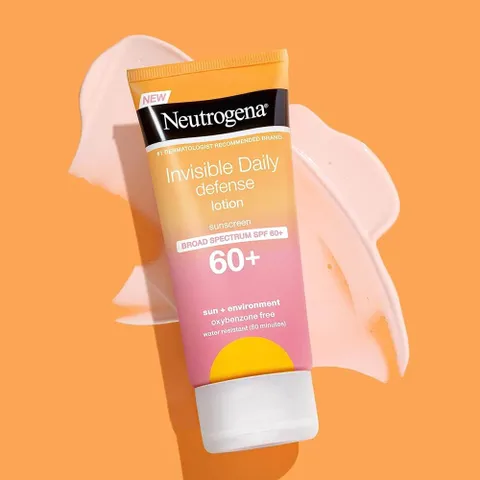 Kem Chống Nắng Neutrogena Invisible Daily Defense Lotion SPF 60 88ml - Bảo Vệ Da Chống Tia UVA/UVB, Dưỡng Ẩm Nhẹ Nhàng
