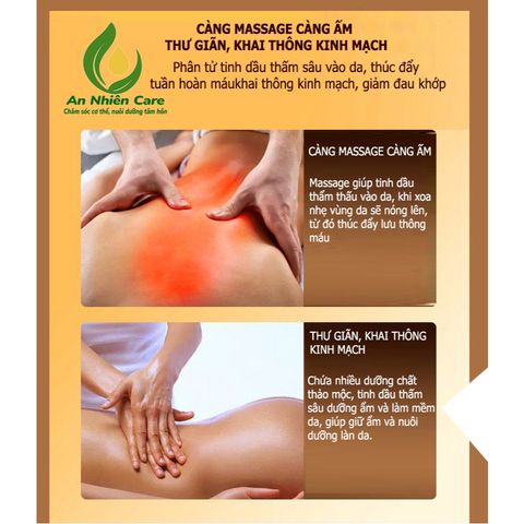 Dầu Massage Cổ Vai Gáy Nóng Tinh Dầu Saffron, Nhụy Hoa Nghệ Tây - Giảm Đau, Cạo Gió, Dưỡng Da, Thư Giãn Tinh Thần Cho Gia Đình