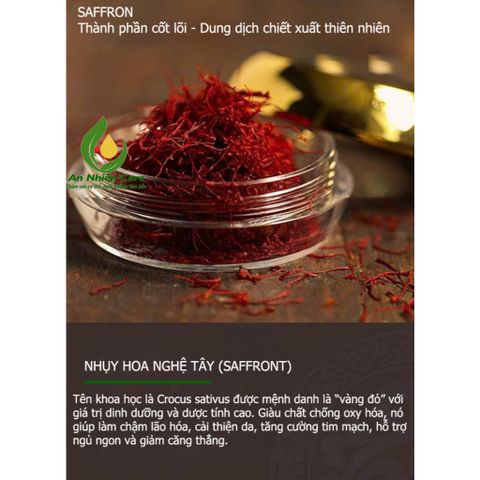 Dầu Massage Cổ Vai Gáy Nóng Tinh Dầu Saffron, Nhụy Hoa Nghệ Tây - Giảm Đau, Cạo Gió, Dưỡng Da, Thư Giãn Tinh Thần Cho Gia Đình