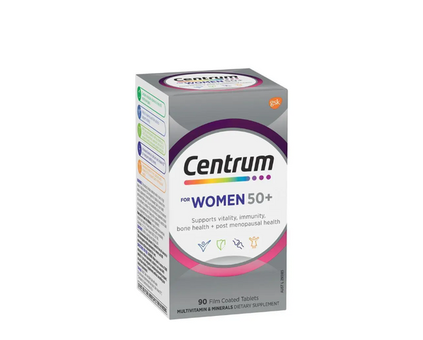 Vitamin Tổng Hợp Centrum For Women 50+ 90 Viên - Bổ Sung Dinh Dưỡng Cho Phụ Nữ Trên 50 Tuổi, Hỗ Trợ Sức Khỏe Xương Và Tim Mạch