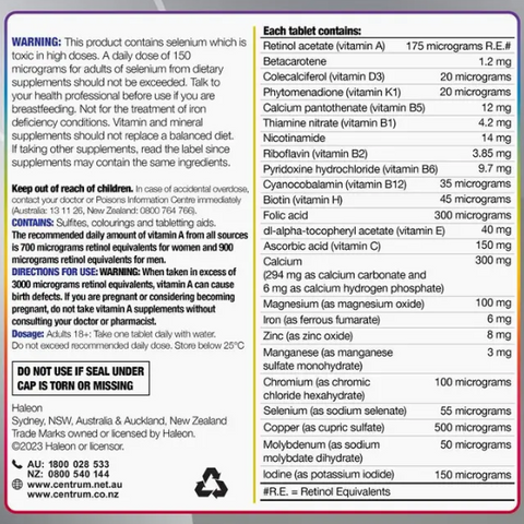 Vitamin Tổng Hợp Centrum For Women 50+ 90 Viên - Bổ Sung Dinh Dưỡng Cho Phụ Nữ Trên 50 Tuổi, Hỗ Trợ Sức Khỏe Xương Và Tim Mạch