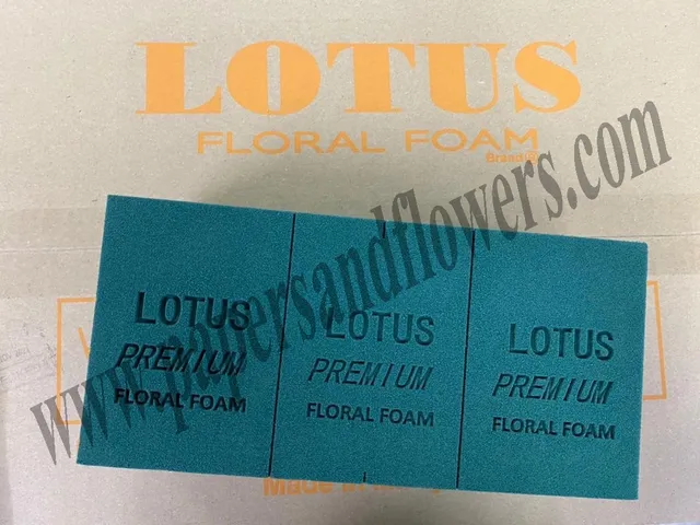 Xốp Cắm Hoa Tươi Lotus - Thùng 20 Viên, Dùng Cho Trang Trí Sự Kiện, Chậu Hoa Gia Đình, Cổng Hoa Cưới - Kích Thước 23x11x8cm