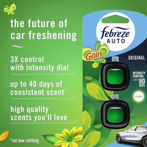 Nước Hoa Xe Hơi Febreze Set 5 Mùi - Hương Thơm Tươi Mát (Original, Island Fresh, Moonlight Breeze, Fresh, Breeze) cho Mỗi Chuyến Đi Thoải Mái
