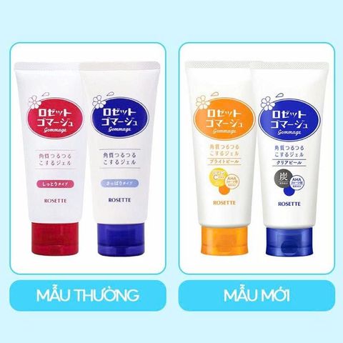 Tẩy Tế Bào Chết Rosette Gommage 120g - Chiết Xuất Thiên Nhiên Nhật Bản, Làm Sạch Da Tươi Mới, Peeling Gel Cho Da Nhạy Cảm