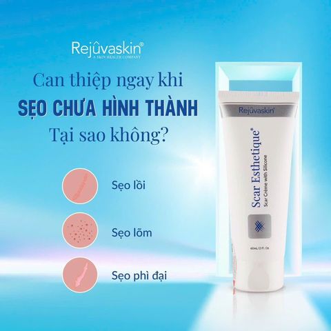 Kem Xóa Sẹo Thâm, Rỗ, Lõm Scar Esthetique 60ml - Giúp Làm Sáng Da, Lấp Đầy Sẹo, Hỗ Trợ Làm Mờ Sẹo Hiệu Quả từ Rejuvaskin USA