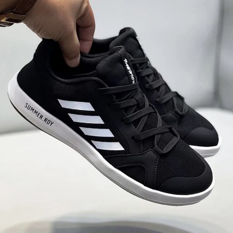 Giày Nam Sneaker Thoáng Khí Thời Trang, Giày Thể Thao Tập Gym và Chạy Bộ Dễ Phối Đồ - Phong Cách Năng Động, Đen