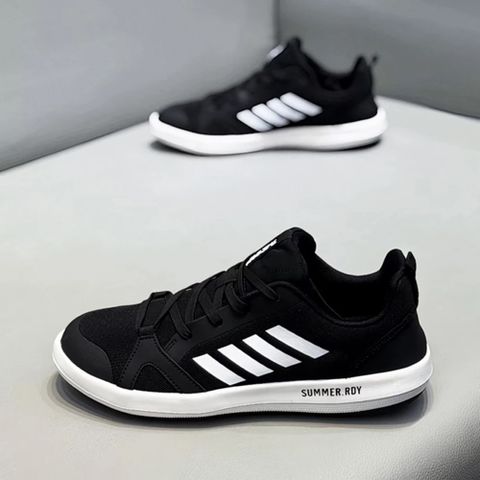 Giày Nam Sneaker Thoáng Khí - Giày Thể Thao Thời Trang Dễ Phối Đồ, Chạy Bộ, Tập Gym, Mẫu AR005, Màu Đen