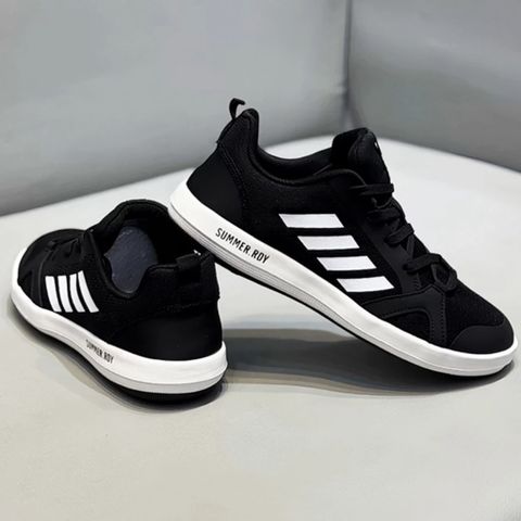 Giày Nam Sneaker Thoáng Khí - Giày Thể Thao Thời Trang Dễ Phối Đồ, Chạy Bộ, Tập Gym, Mẫu AR005, Màu Đen
