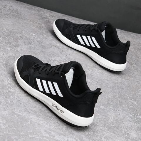 Giày Nam Sneaker Thoáng Khí - Giày Thể Thao Thời Trang Dễ Phối Đồ, Chạy Bộ, Tập Gym, Mẫu AR005, Màu Đen