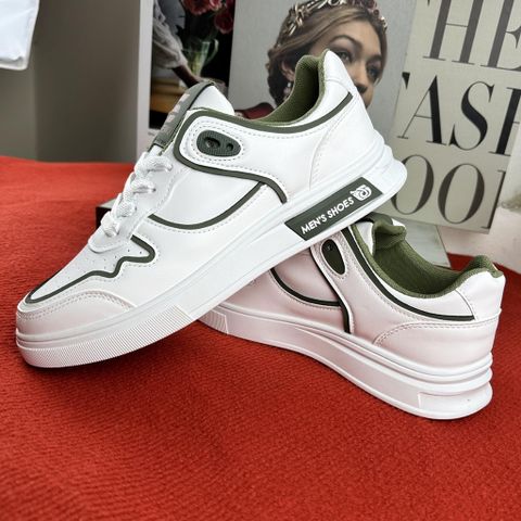 Giày Thể Thao Nam Da Thoáng Khí - Sneakers Thời Trang Dễ Phối Đồ, Chất Liệu Cao Cấp, Kích Thước 39-44, Đen/Xanh