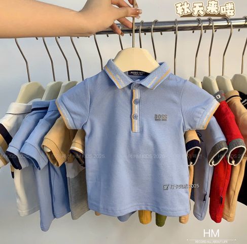 Áo Polo Modo Kids - Thời Trang Bé Trai Chất Liệu Cotton Mềm Mại, Nhiều Màu Sắc, Phù Hợp Đi Học và Tiệc Tùng