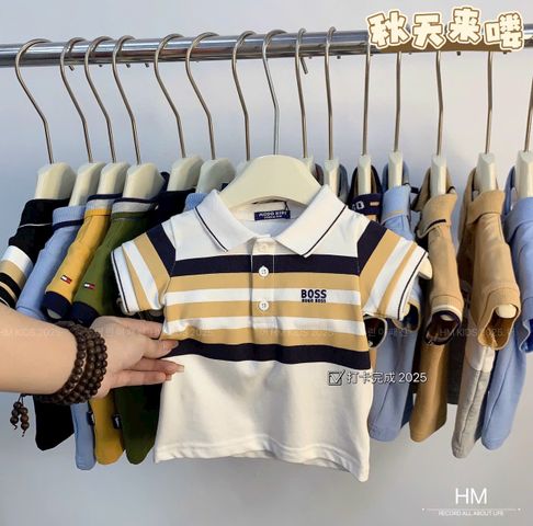 Áo Polo Modo Kids - Thời Trang Bé Trai Chất Liệu Cotton Mềm Mại, Nhiều Màu Sắc, Phù Hợp Đi Học và Tiệc Tùng