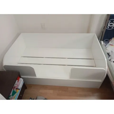 Giường Ngủ Gỗ Cho Bé 80x150cm - Giường Đơn Gỗ MDF Chịu Lực 150kg, Kèm Nệm Mềm Dày 5cm và Drap Bọc
