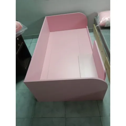 Giường Ngủ Gỗ Cho Bé 80x150cm - Giường Đơn Gỗ MDF Chịu Lực 150kg, Kèm Nệm Mềm Dày 5cm và Drap Bọc
