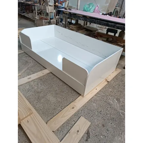 Giường Ngủ Gỗ Cho Bé 80x150cm - Giường Đơn Gỗ MDF Chịu Lực 150kg, Kèm Nệm Mềm Dày 5cm và Drap Bọc