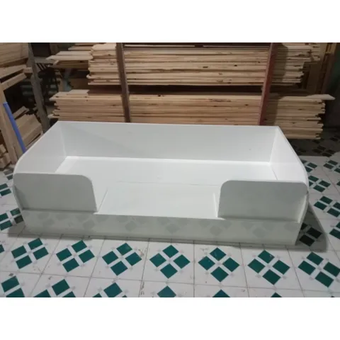 Giường Ngủ Gỗ Cho Bé 80x150cm - Giường Đơn Gỗ MDF Chịu Lực 150kg, Kèm Nệm Mềm Dày 5cm và Drap Bọc