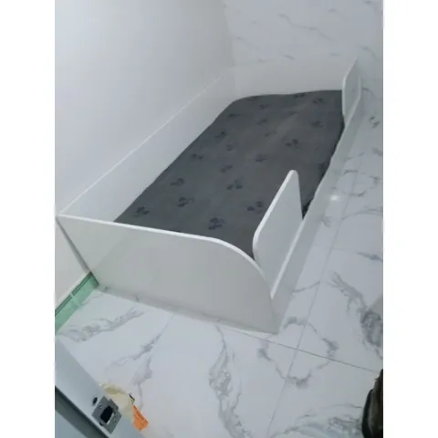 Giường Ngủ Gỗ Cho Bé 80x150cm - Giường Đơn Gỗ MDF Chịu Lực 150kg, Kèm Nệm Mềm Dày 5cm và Drap Bọc