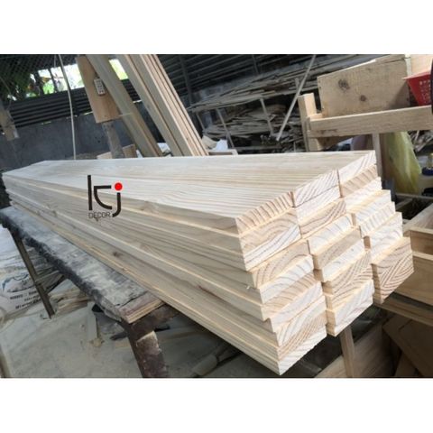Tấm Gỗ Thông Dài 1.6m X 19.5cm X 2cm Láng Mịn 4 Mặt - Gỗ Nhập Khẩu Chất Lượng Cao, Cắt Theo Quy Cách Yêu Cầu