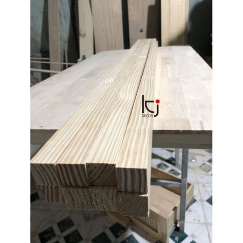 Thanh Gỗ Thông Nhập Khẩu Láng Mịn 60x3x3 cm - Dụng Cụ Tiện Ích Chất Lượng Cao, Cắt Theo Kích Thước Yêu Cầu